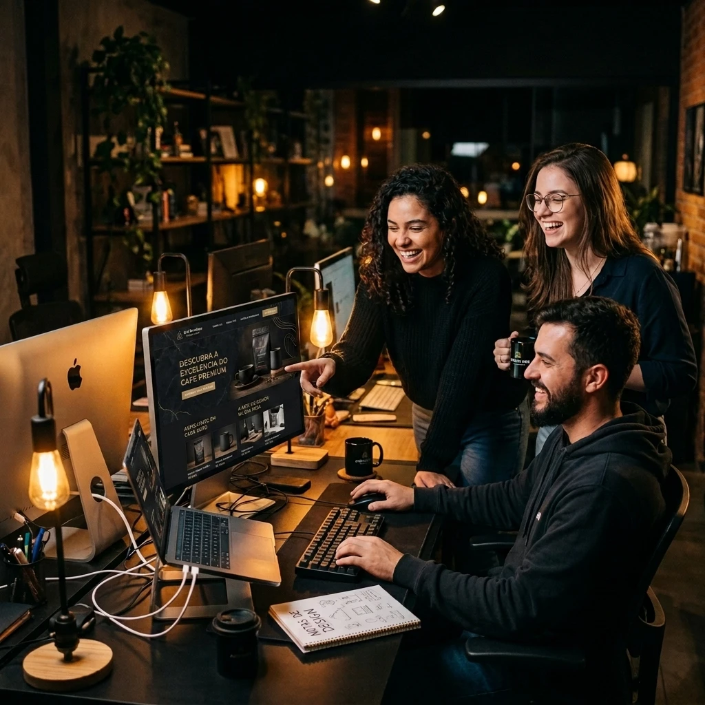 Time da Agência SEO Digital em Curitiba — agência especialista em criação de sites institucionais, landing pages e SEO local com mais de 400 projetos entregues desde 2018