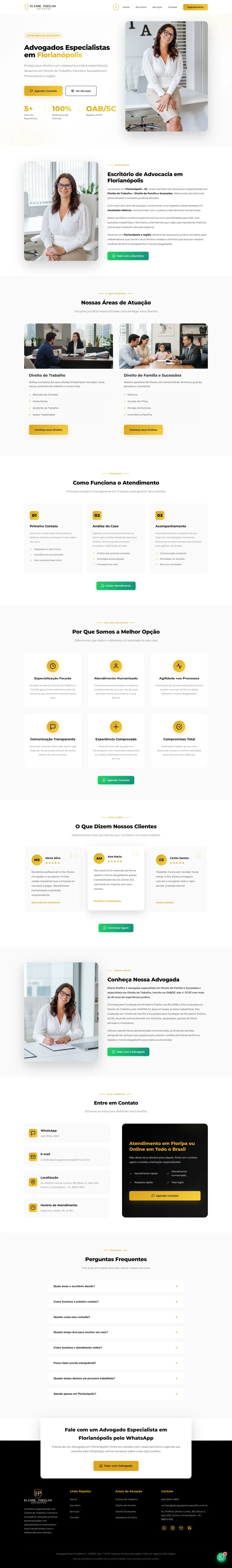 Site profissional criado pela Agência SEO Digital para Dra. Eliane Padilha — Advocacia Patrimonial em Curitiba
