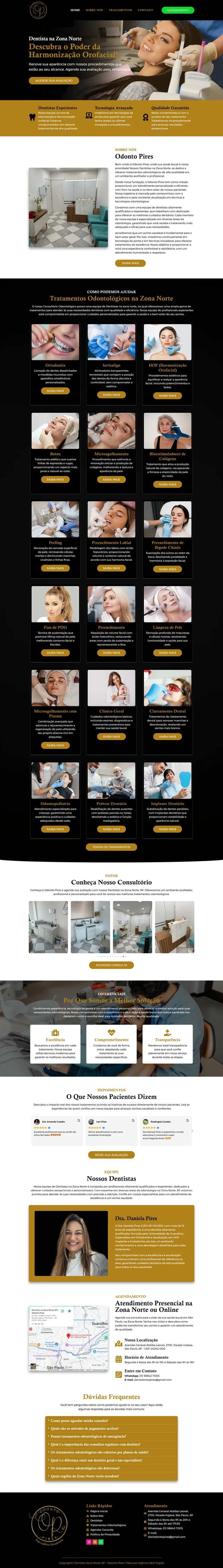 Site profissional criado pela Agência SEO Digital para Clínica Odonto Pires — Odontologia e Estética em Curitiba