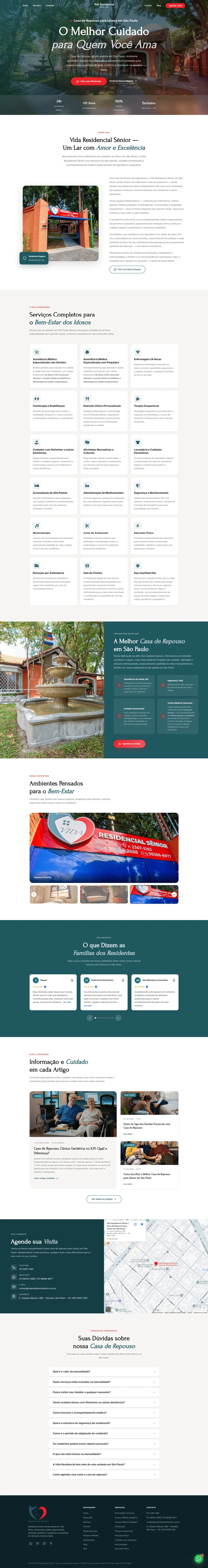 Site profissional criado pela Agência SEO Digital para Vida Residencial Sênior — Cuidados para Idosos em Curitiba